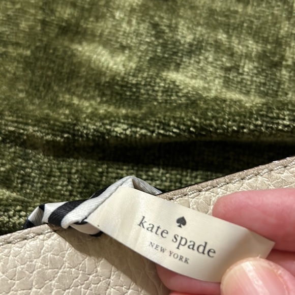 Kate Spade Ivory and Black Leather Crossbody Purse - Picture 9 of 10